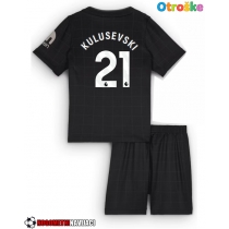 Otroške Nogometnih dresov Tottenham Hotspur Dejan Kulusevski #21 Gostujoči 2025-26 Kratki rokavi (+ hlače)